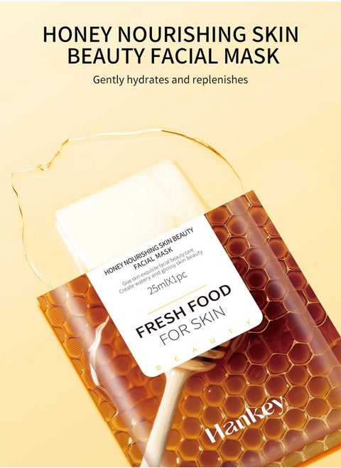 Facial Mask Honey Mask Hydrating and Moisturizing Collagen Face Anti-aging Hydrating Face Mask Clarifying Nourishing Firming Beauty Facial