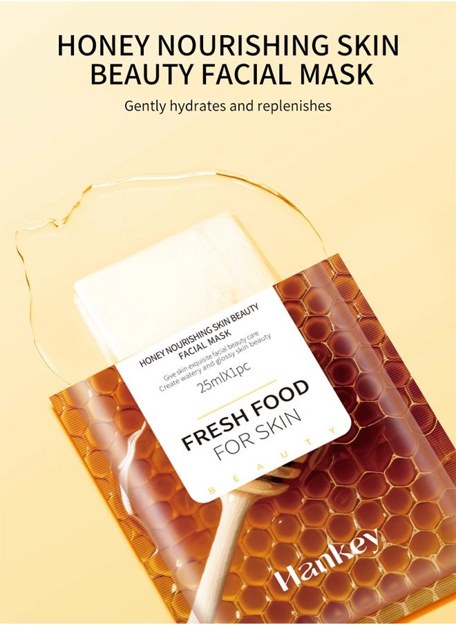 Facial Mask Honey Mask Hydrating and Moisturizing Collagen Face Anti-aging Hydrating Face Mask Clarifying Nourishing Firming Beauty Facial