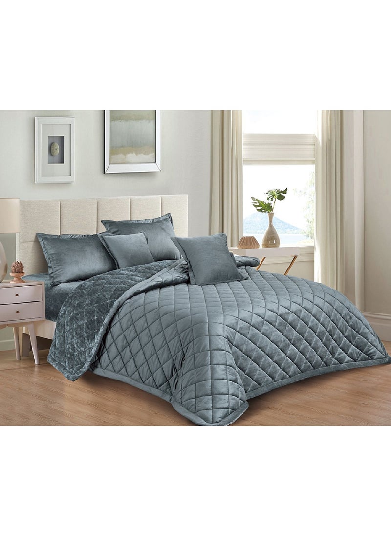 Winter comforter set for single, two sides: one side is velvet and the other side is soft fur, 4 pieces with a light, firm filling, size 170 x 220 cm. - pzsku/ZCB7E67303792A7B694AFZ/45/_/1727014085/6c212bc1-8390-45f5-b3c7-5a4c29ab0346