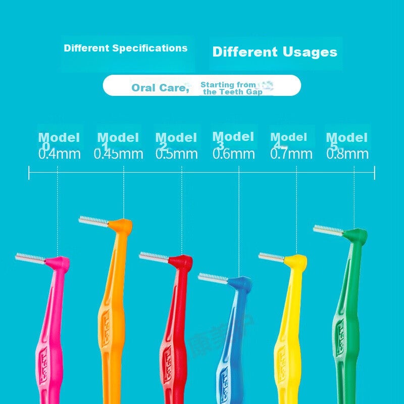 Tepe Swedish Imported Interdental Brush, Orthodontic Floss Pick, Long Handle L-Shaped (0.8mm), Green, for Cleaning Gaps Between Teeth - Image 4