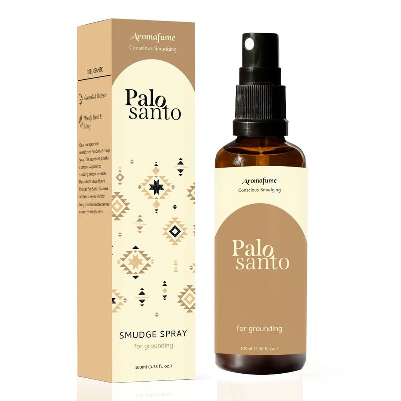 Palo Santo Smudge Spray for Protection Energy Clearing 033 Ounce Clean Smokefree Non Toxic alternative to Incense Smudges