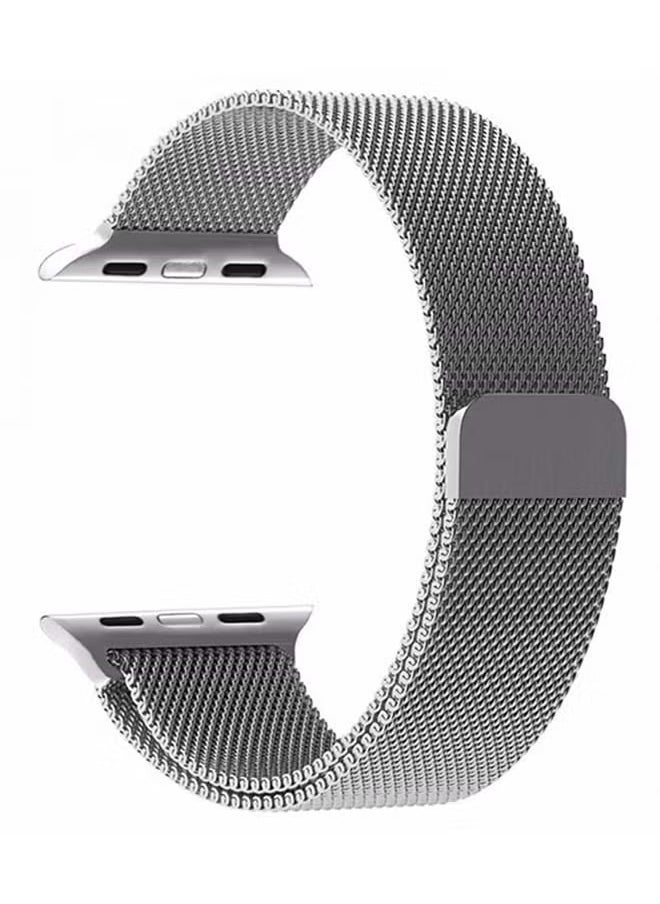 Generic - Milanese Loop Stainless Steel Bracelet Strap Apple Watch Band for 41/40/38mm Silver - Image 1