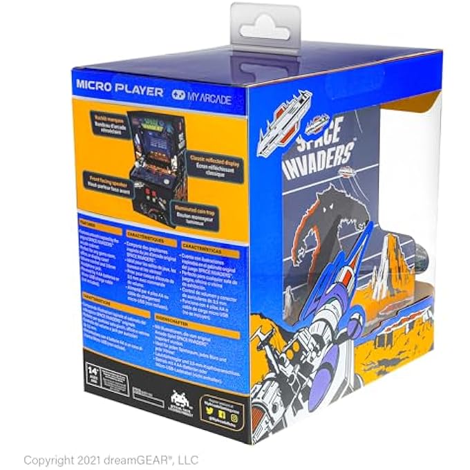 SPACE INVADERS MICRO PLAYER - MINI ARCADE CABINET, DGUNL-3279 - Image 3