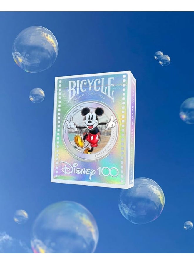Bicycle - BIcycle Disney Limited Edition 100 Year Anniversary Playing Cards - Holographic Foil - Features 20+ Iconic Disney Characters - Image 1
