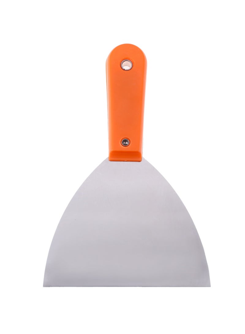 LAWAZIM Stainless Steel Scraper with Plastic Handle – Flexible Blade, Comfortable Grip – For Wall Repair, Scraping, and Filling Tasks - Image 1