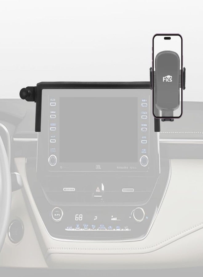FICS Car Phone Holder for Toyota Corolla 8-inch Screen 2019, 2020, 2021, 2022, 2023, 2024, 2025, 2026 Model-Year (E210) — Custom-Fit Center-Display Mount, No Adhesive - Image 1