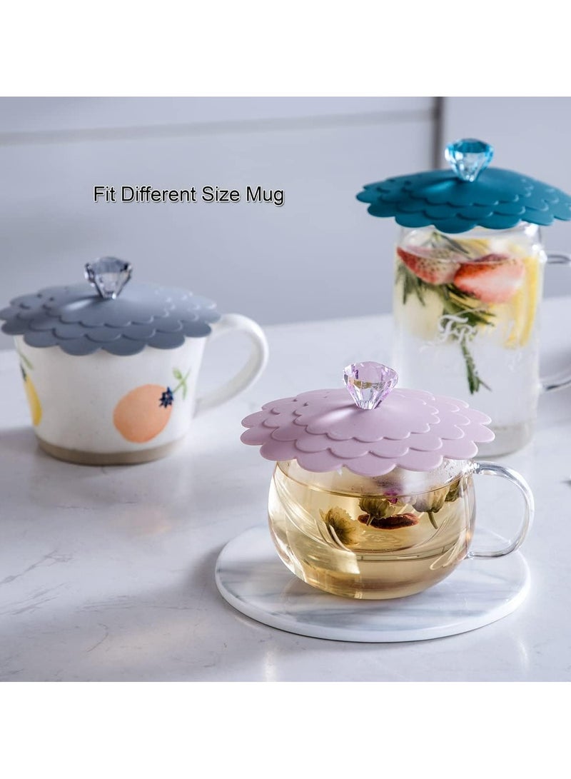 6 Silicone Cup Lids – Extra Large, Reusable Covers for Coffee and Tea  - Image 3
