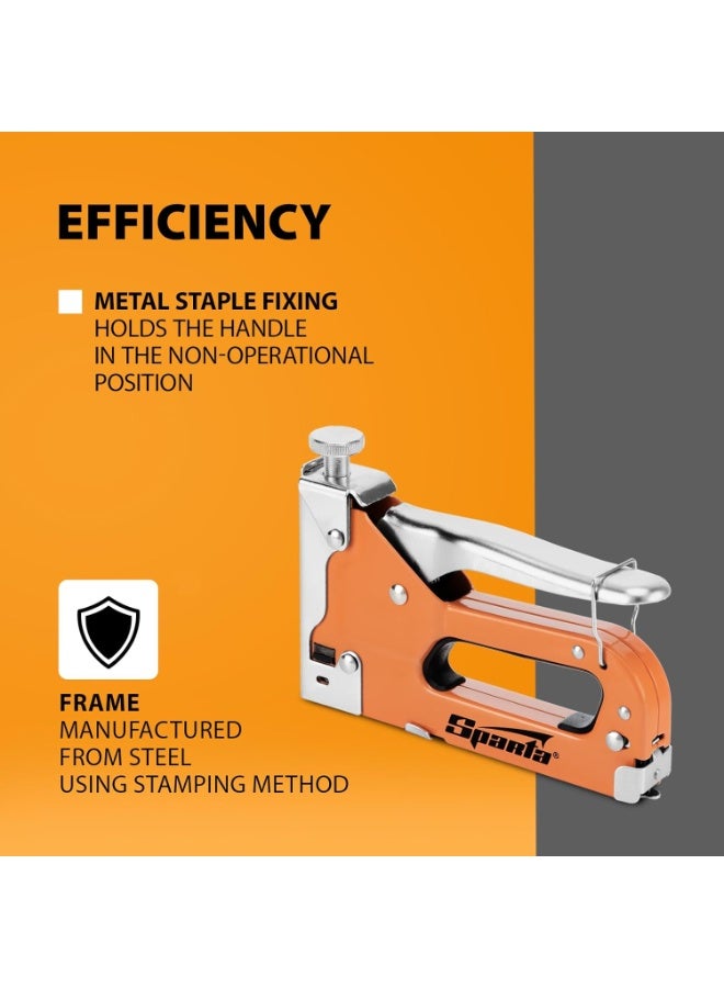 سبارتا مسدس دبابيس مع 200 دبوس (4-8 ملم) - دباسة يدوية شديدة التحمل للخشب والتنجيد ومشاريع تحسين المنزل - Image 4