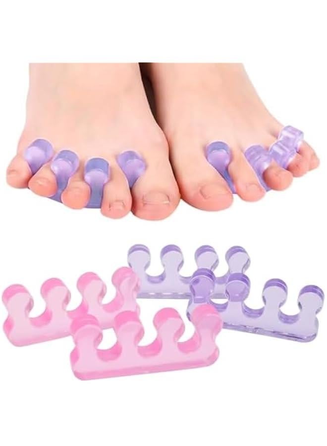 موكسو فواصل اصاع الق م الميكاكوز للاديكير، فواصل اصاع الق الجل للرجال والساء ماسة لاصاع الق المتداخلة والاورام واصاع الق المطرقية، اداة توزيع اعمة لفصل اظافر الق او الاظافر، 4 قطع، زري - Image 1