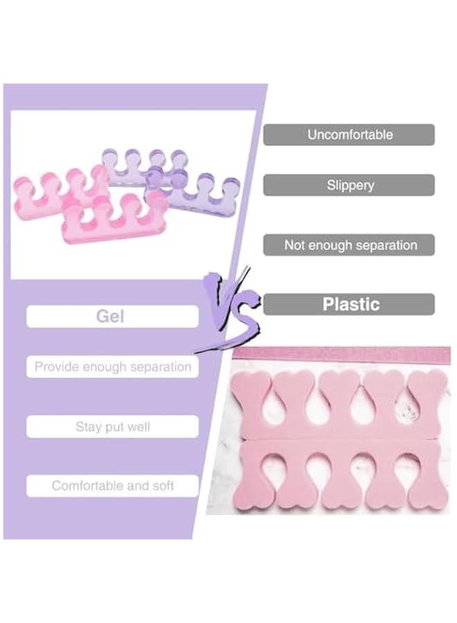 موكسو فواصل اصاع الق م الميكاكوز للاديكير، فواصل اصاع الق الجل للرجال والساء ماسة لاصاع الق المتداخلة والاورام واصاع الق المطرقية، اداة توزيع اعمة لفصل اظافر الق او الاظافر، 4 قطع، زري - Image 2