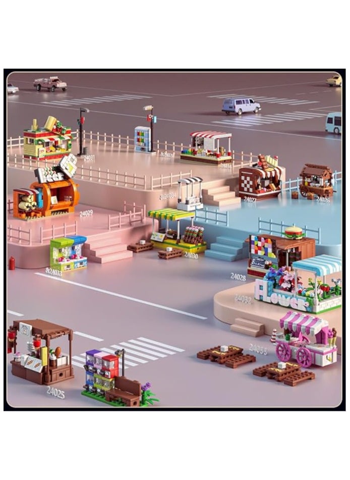 mould king Moo King 24026 City Building Set Toys, Mini Shop Ramen Restaurant Construction Set, Street View Amusement Park Series construction toys, adults and children over 8 years old (256 pieces)  - Image 5