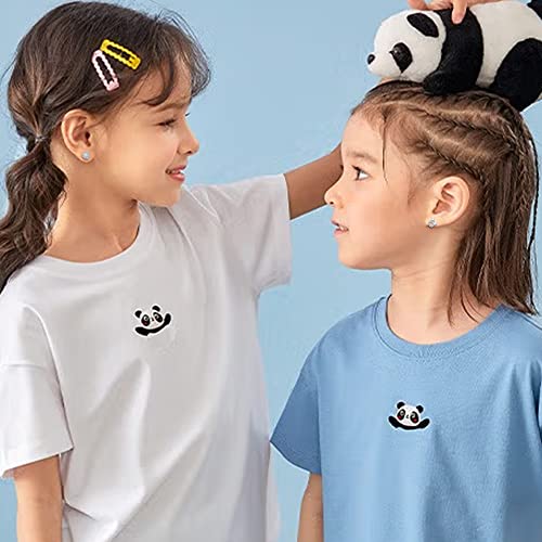 TOPBRIGHT 8 Pairs S925 Sterling Silver Stud Earrings Hypoallergenic Earrings White Heart CZ Tiny Butterfly For Kids, Toddlers, Little Girls, Teens, Women - Image 5