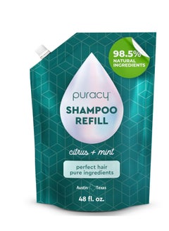 puracy Puracy Shampoo, Gently Clarifying for All Hair & Scalp Types, Perfect Hair from Pure Ingredients, Enriched with Rosemary Oil to Stimulate Hair Growth, Sulfate-Free and Color Treated-Safe, 48 Oz  - Image 1