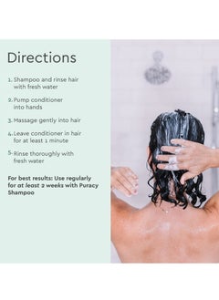 puracy Puracy Shampoo, Gently Clarifying for All Hair & Scalp Types, Perfect Hair from Pure Ingredients, Enriched with Rosemary Oil to Stimulate Hair Growth, Sulfate-Free and Color Treated-Safe, 48 Oz  - Image 5