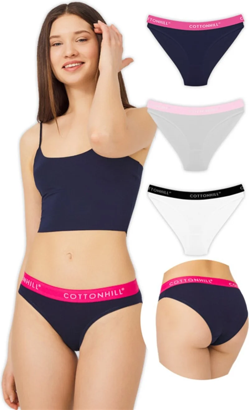 كوتن هيل Basic Cotton Women's Bikini Panties 3 Pack - 6