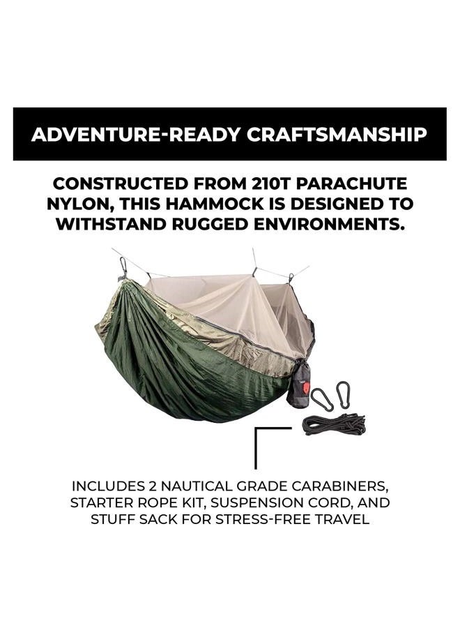 Grand Trunk er Beeter Pro Mosquito Hammock: Portable Bug Prevention Hammock with Carabiners and Hanging Kit - Perfect for Outdoor Adventures, Backpacking, and Camping Trips - Image 2