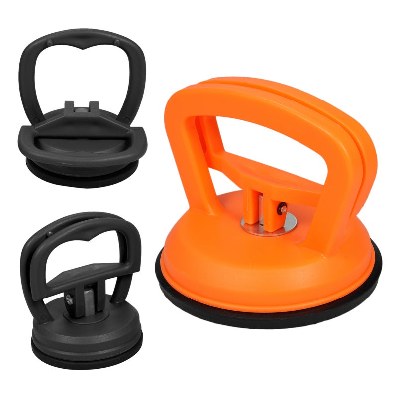 Aumotop Dent Puller: Orange And Black, Premium Plastic Rubber Material - Strong Suction Up To 176 Lbs, Dent Remover Tool For Car Dent Repair, Home Use And Smooth Object Moving - Image 1