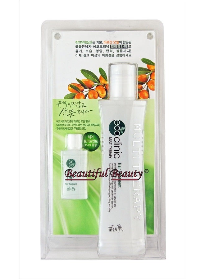 COSMOCOS ECO CLINIC MULTI THERAPY HAIR LEAVE-IN TREATMENT SET 160ml + 15ml (CONTAINS ARGAN OIL) - Image 2