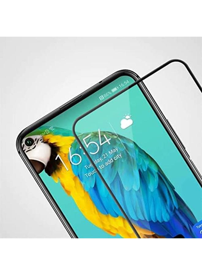 Glass Tempered For Huawei Nova 5T Full Glue Screen Protector Black Frame - Image 2