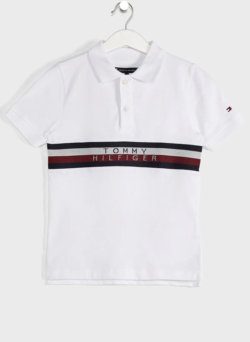 TOMMY HILFIGER Kids Global Striped Polo