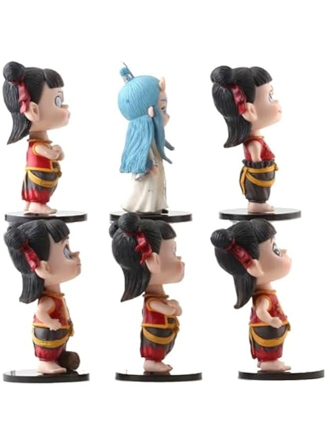 NIBEMINENT 6PCS Ne Zha 2: Devil's Fury Action Figures Set，Nezha 2，Ne zha 2 Toys Office Room Figurine Decor for Fans, Ideal Choice for New Year's Birthday and Valentine's Day（6PCS-A） - Image 5