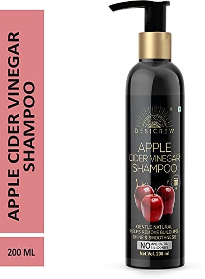 DESICREW Desi Crew Apple Cider Vinegar Shampoo - Restores Shine & Smoothness - No Parabens Sulphates & Silicones 200 ml - Image 2