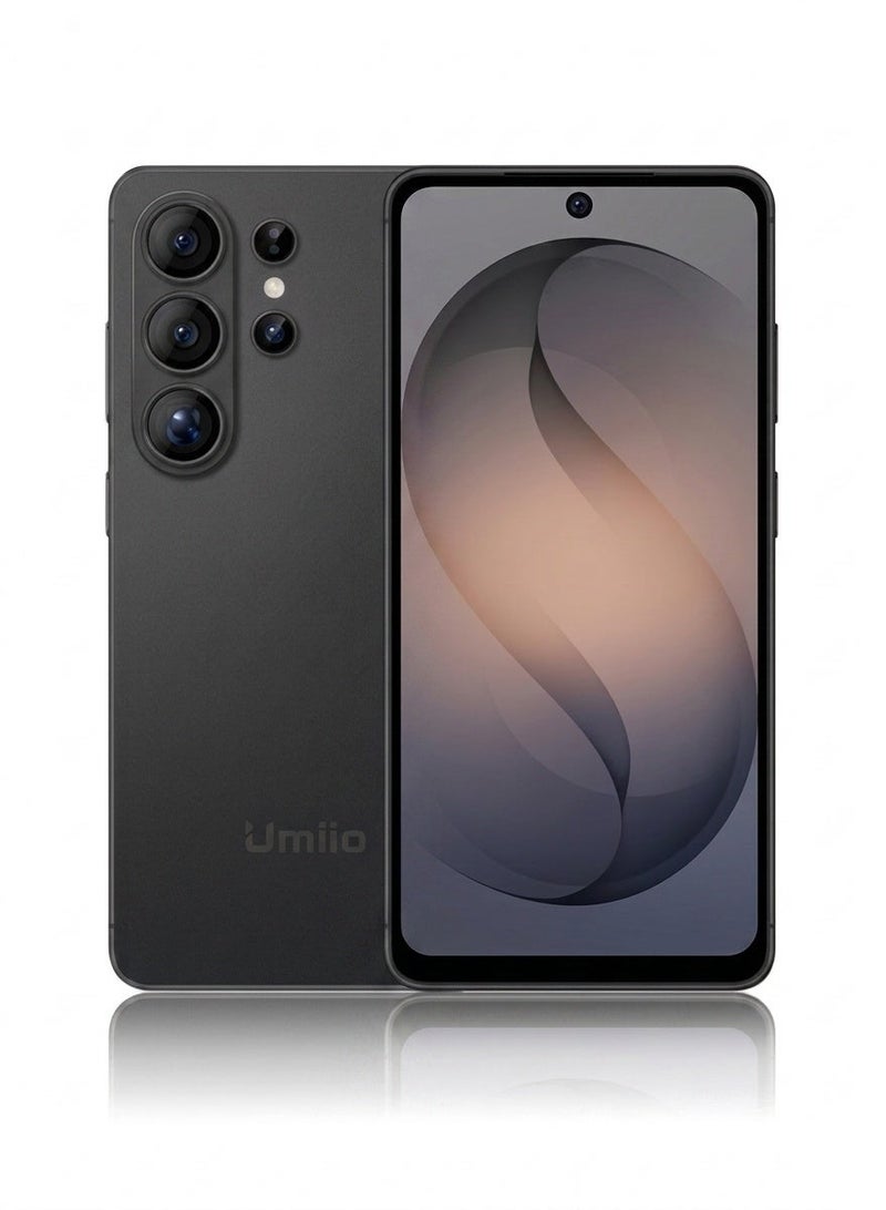Umiio S26 Ultra Smartphone 6.9" Incell Display Dual SIM Android Cell Phone 18MP Camera 5000mAh Battery Dual Speaker Android Mobile Phone -Black - Image 1
