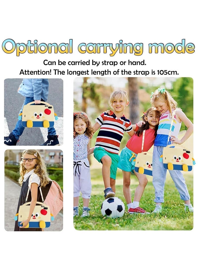 general Kids Case Compatible with Huawei MatePad SE 11 Inch（2024）,3D Cute Milk Carton Kids Tablet Case with Carrying Handle&Concealed Stand&Shoulder Strap - Image 5