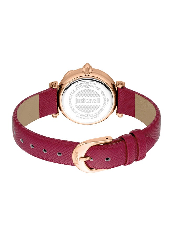 Just Cavalli ليدي كوريزا Jc1L332L0035 - ساعة كوارتز جلدية نسائية 3 عقارب - Image 3