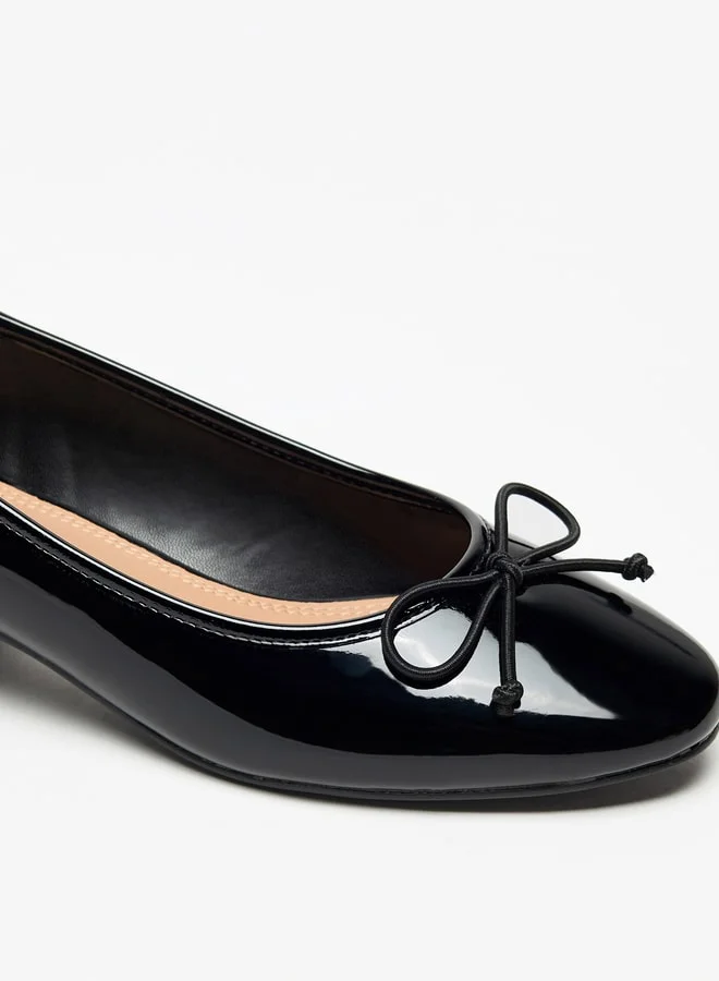 Celeste Women's Solid Slip-On Shoes with Bow Detail