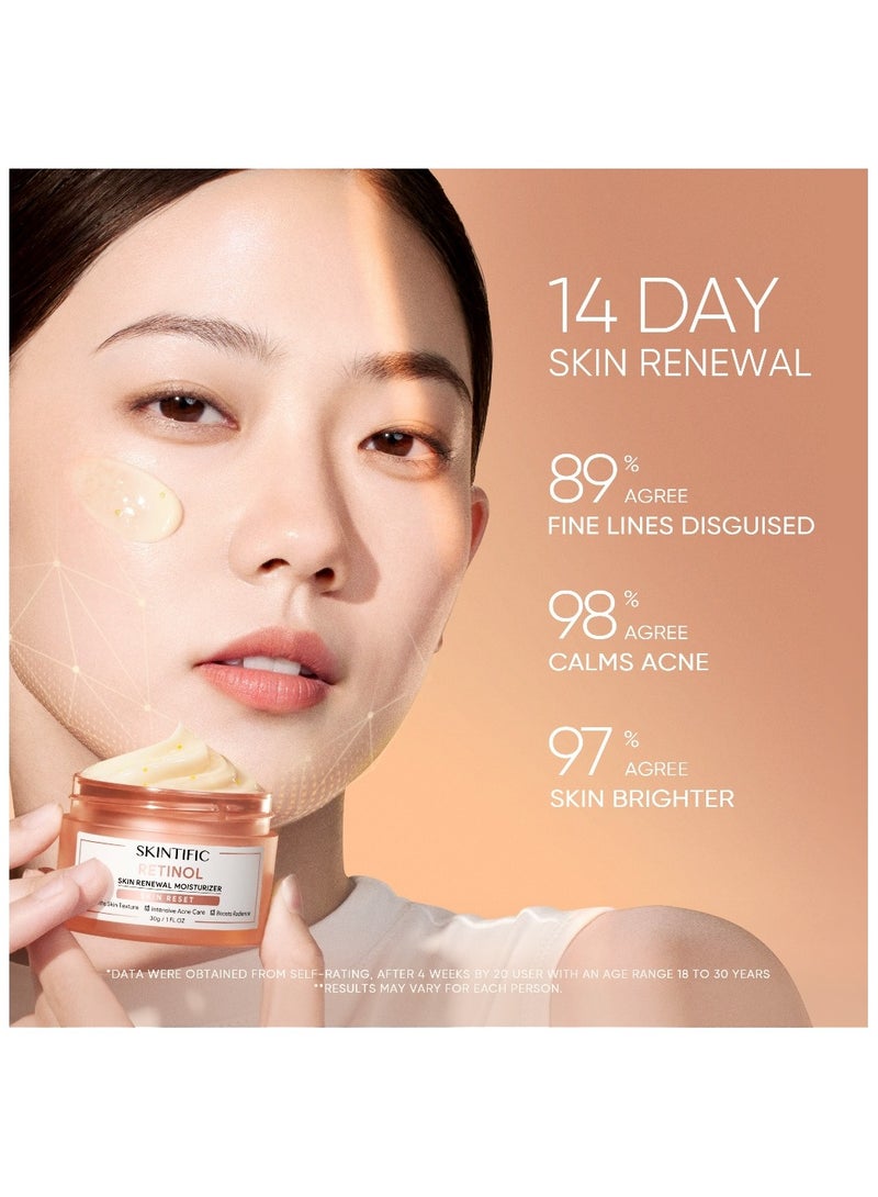 SKINTIFIC Anti Aging Retinol set Retinol skin Renewal Moisturizer + Retinol Skin Renewal Serum - Image 5