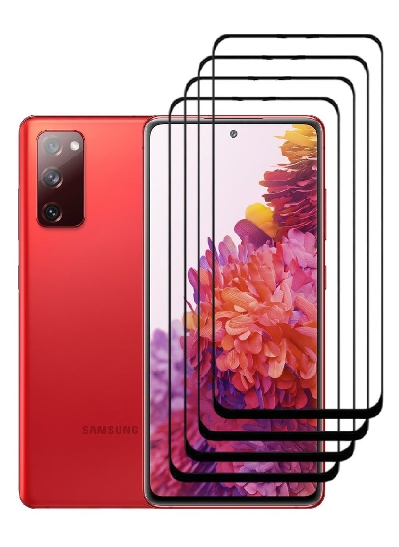 AINA 4 Pieces Tempered Glass Screen Protector 5D Designed For Samsung Galaxy S20 FE Full Glue Edge to Edge Full Screen Coverage And Bubble Free - Image 1