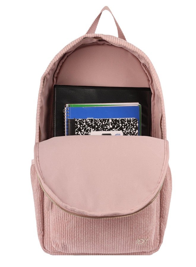 Roxy Women's Feeling Good Stylish Soft Corduroy Backpack with Padded Shoulder Straps and Exterior Storage, Lilac Chiffon, 8L - Image 4