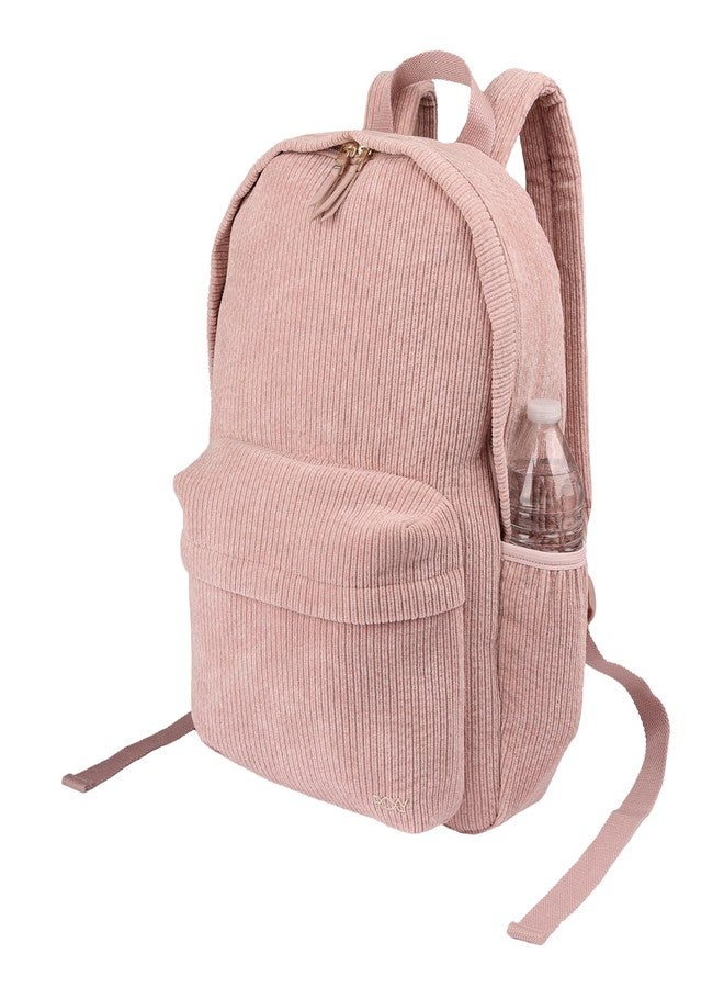 Roxy Women's Feeling Good Stylish Soft Corduroy Backpack with Padded Shoulder Straps and Exterior Storage, Lilac Chiffon, 8L - Image 3
