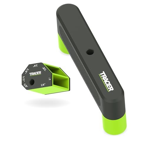 Tracer Marking Guide Set - Center Finder & Scribe Block With Hole That Fits Tracer Deep Hole Carpenters Pencil - Image 1