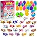 Zesua Easter Basket Stuffers Easter Basket Essentials 24 Pack Prefilled Easter Eggs Filled with 3D Printed Axolotl Toys Mini Animal Fidget Figures Easter Gifts for Toddlers Boys Girls - Image 2