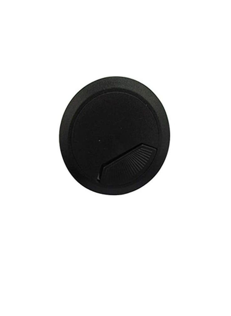 ROBUSTLINE - Cable hole cover Black 60 mm - 2 Pcs - Image 1