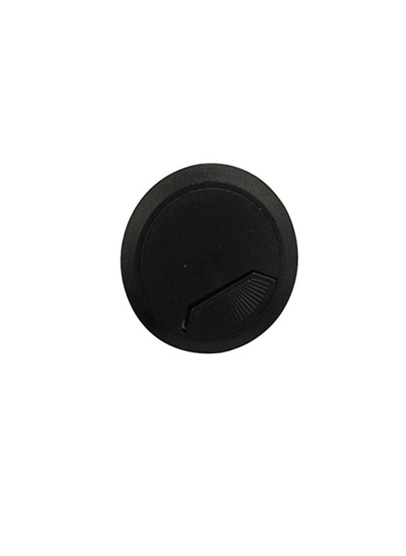ROBUSTLINE - Cable hole cover Black 60 mm - 2 Pcs - Image 1