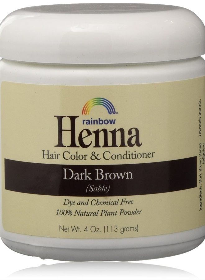 Colors of Rainbow لون شعر الحناء الفارسي البني الداكن قوس قزح 4 أونصات، (عبوتين) - Image 1