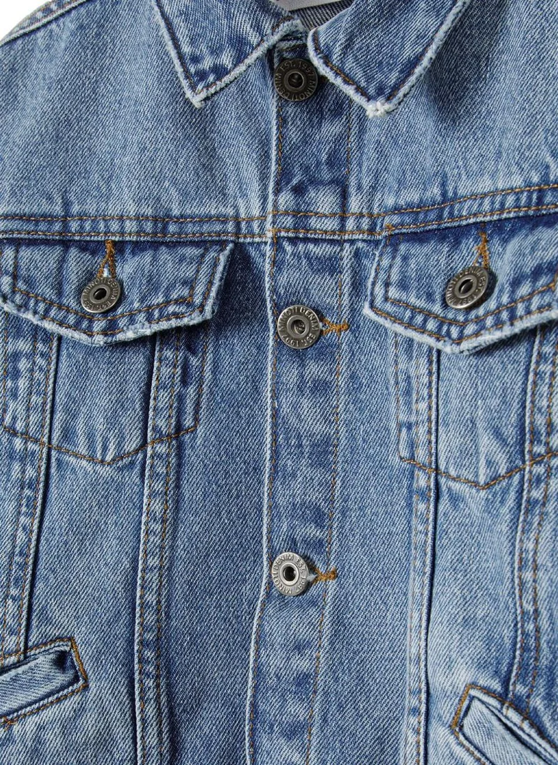 MINOTI Teen Boys Collared Denim Jacket