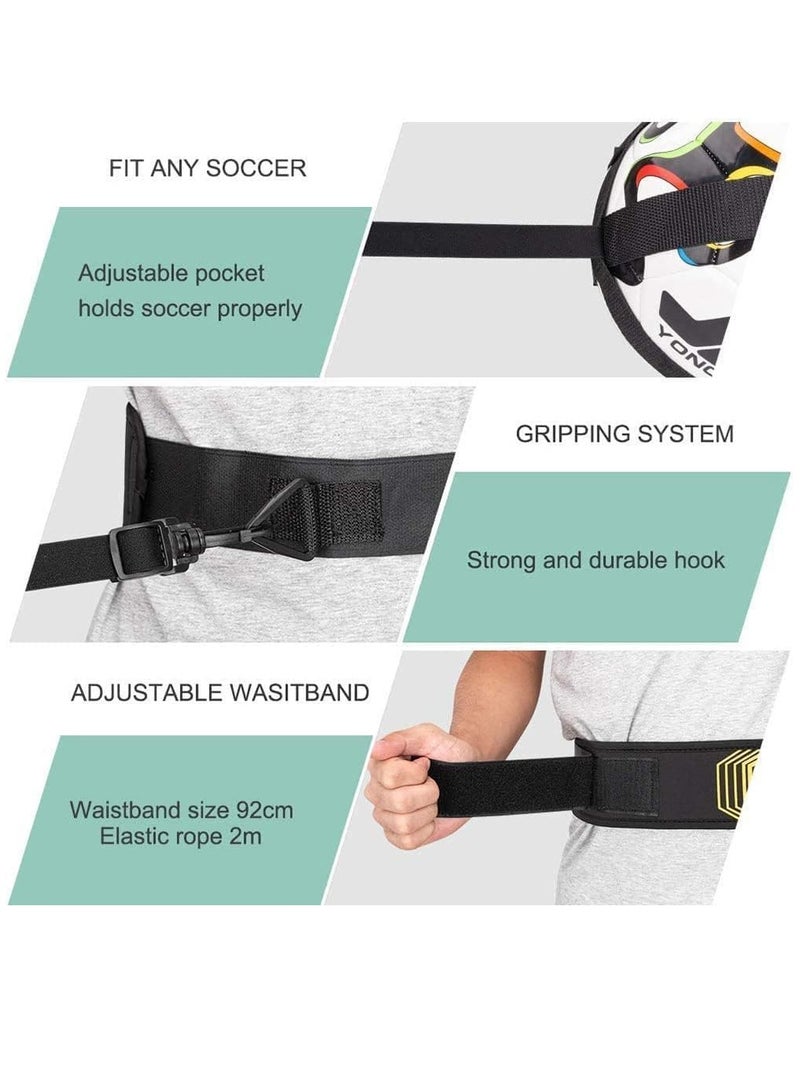 RATSAW Football Kick Trainer Soccer Training Belt Solo Practice Training Aid Football Training Tool Waist Belt Adjustable Football Training Belt Soccer Volleybal for Fits Kids and Adult  - Image 3