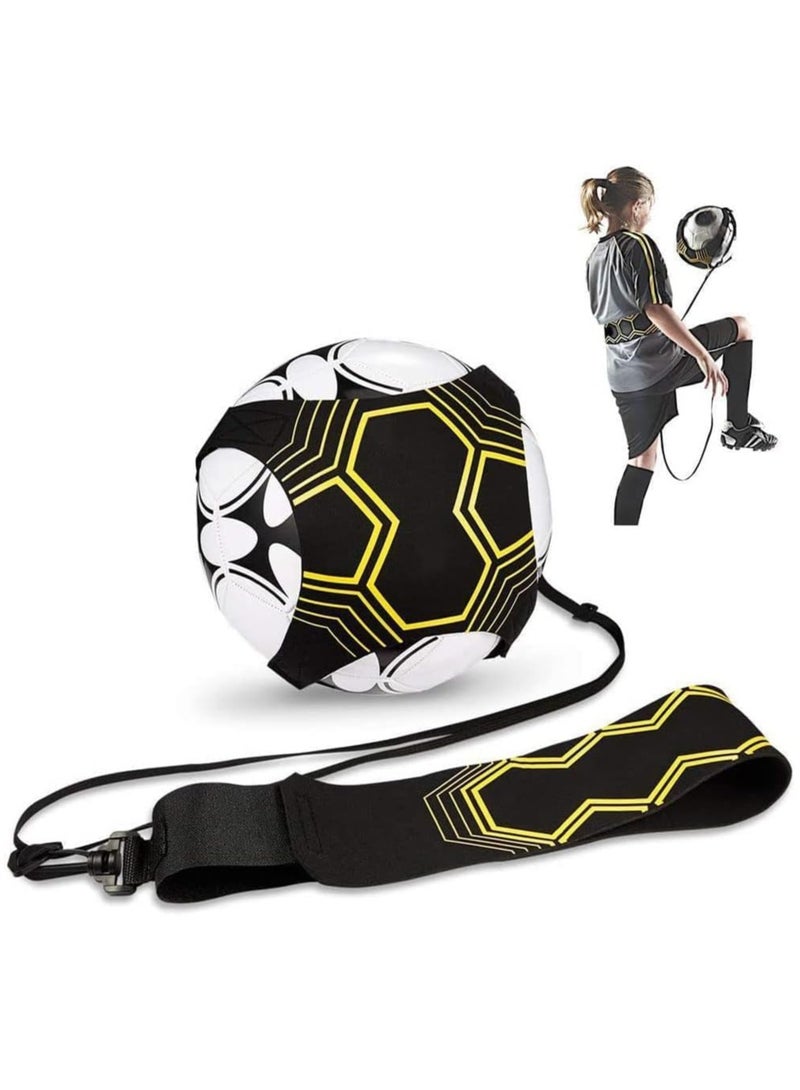 RATSAW Football Kick Trainer Soccer Training Belt Solo Practice Training Aid Football Training Tool Waist Belt Adjustable Football Training Belt Soccer Volleybal for Fits Kids and Adult  - Image 1