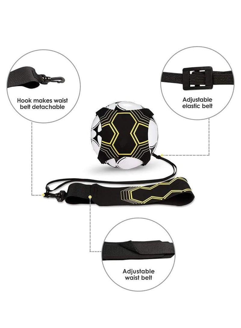 RATSAW Football Kick Trainer Soccer Training Belt Solo Practice Training Aid Football Training Tool Waist Belt Adjustable Football Training Belt Soccer Volleybal for Fits Kids and Adult  - Image 2