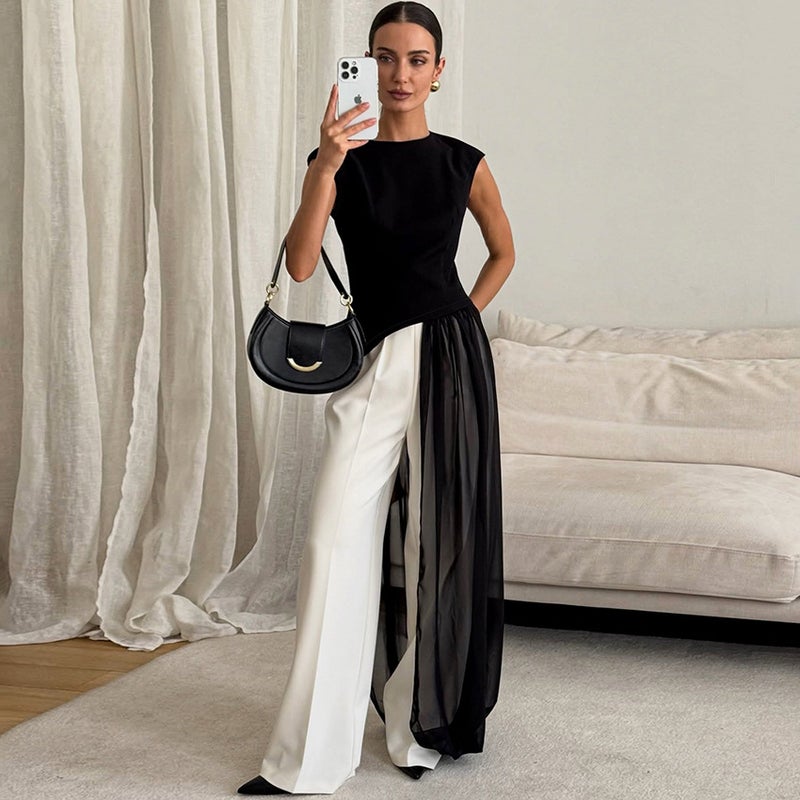 Women's French Style A-Line Maxi Dress - Image 1