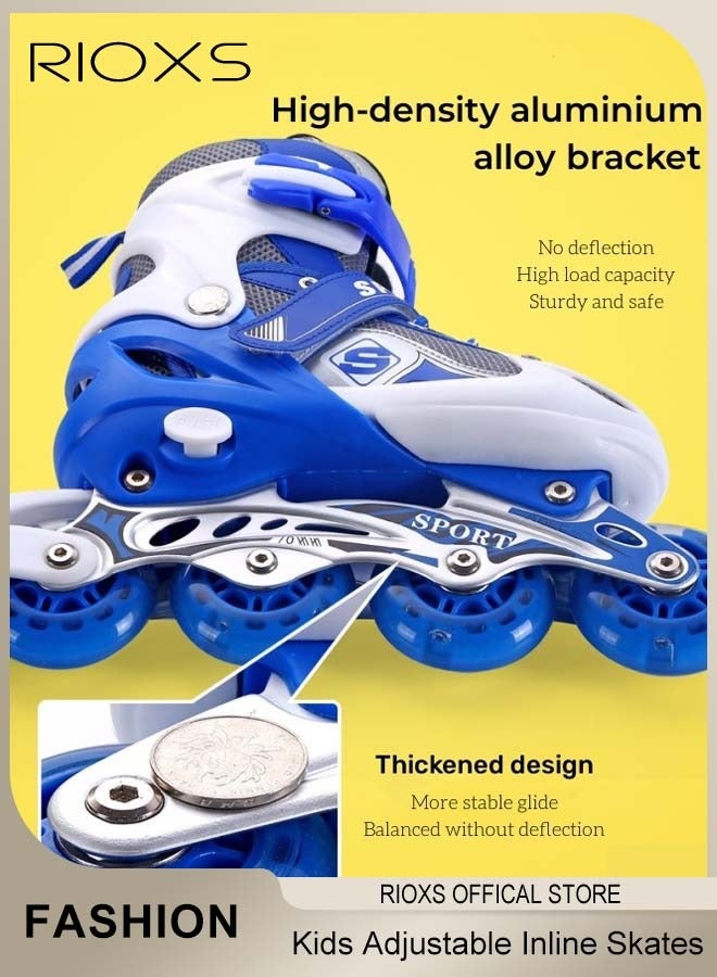 Kids Rollerskates,Roller Skating Shoes For Boys,Professional Roller Inline Skates For Beginners,High Performance Roller Skates,Boys Blades Skate With Light-up Wheels,Speed Racing Skates For Outdoor Indoor