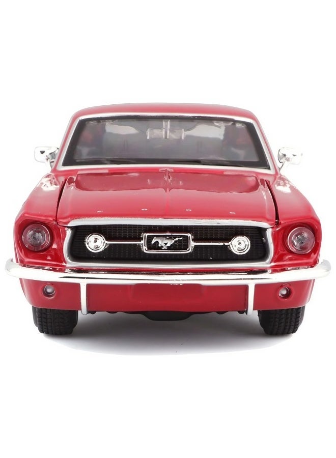 Maisto Maisto Ford Mustang 1967 Diecast Model Car (1:24, Red)  - Image 2