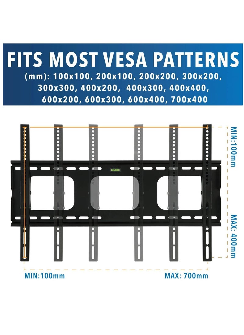 BGM Tilting TV Wall Mount Bracket For Samsung Sony Vizio LG Panasonic TCL Element 32 40 42 47 50 55 60 65 Inch TVs VESA 200x200 400x400 600x400, 750x450 Compatible Premium Tilt 175 Lbs Capacity  - Image 4
