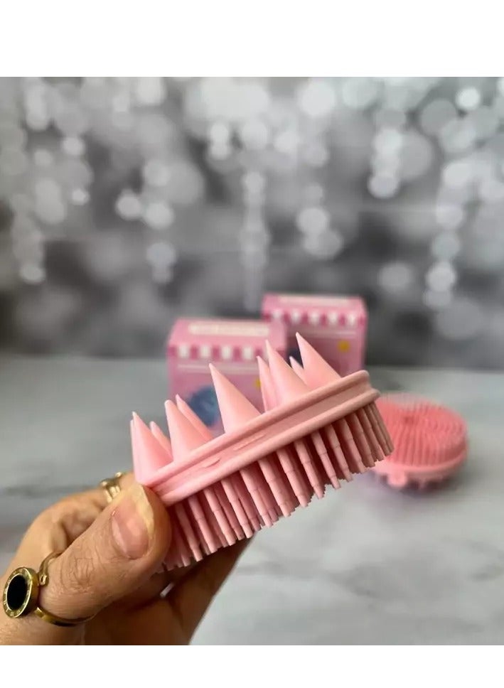 Silicone Body Scrubber and Hair Shampoo Brush, Bath and Shampoo Brush for babies - Image 3