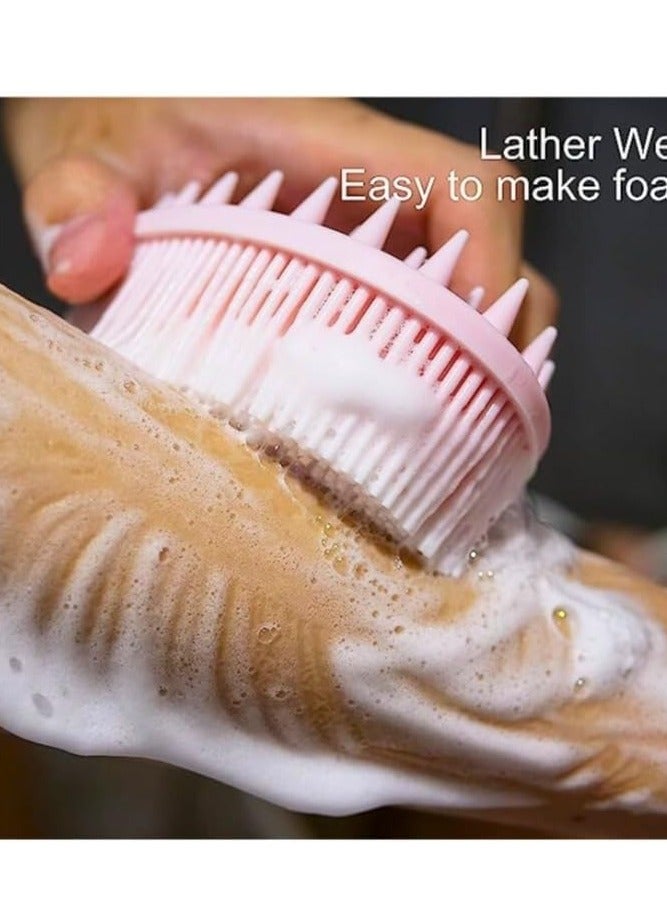 Silicone Body Scrubber and Hair Shampoo Brush, Bath and Shampoo Brush for babies - Image 5