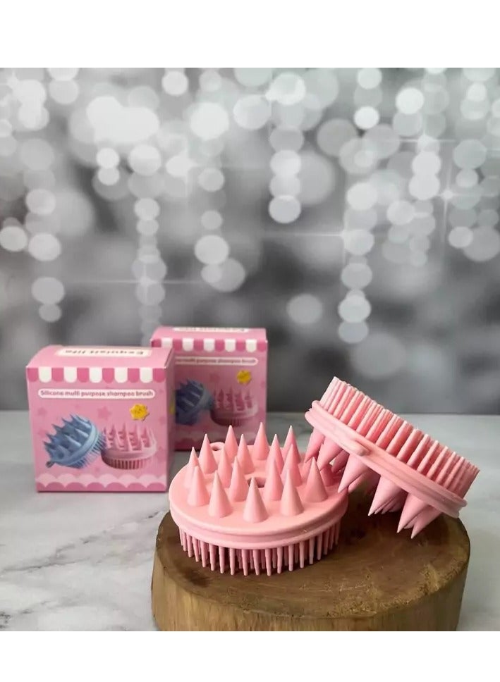 Silicone Body Scrubber and Hair Shampoo Brush, Bath and Shampoo Brush for babies - Image 2